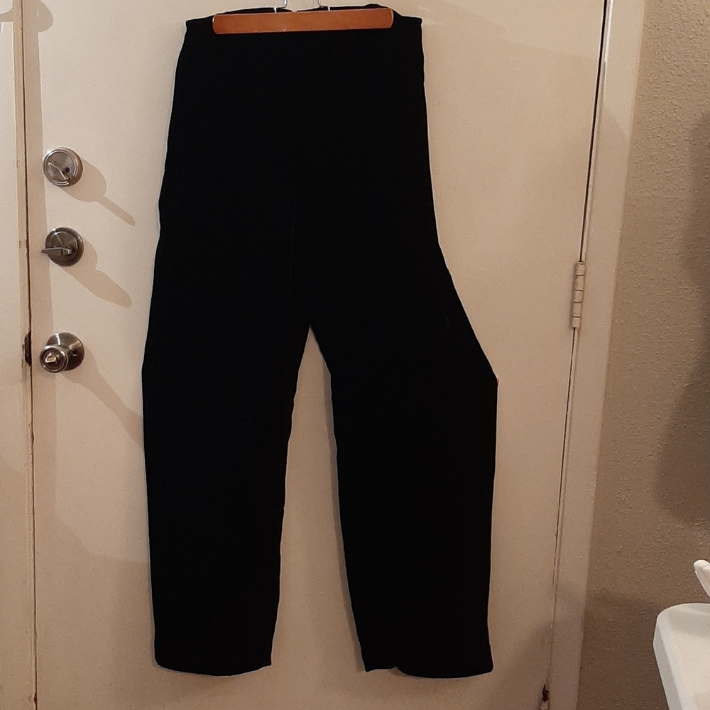 Carmen Marc Valvo Velvet Highrise Rhinestone Pant